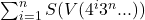  \sum_{i=1}^{n} S(V(4^i 3^n ...)) 