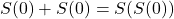 S(0) + S(0) = S(S(0))