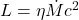  L = \eta \dot{M} c^2 