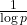  \frac{1}{\log p} 