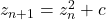 z_{n+1} = z_n^2 + c