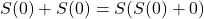 S(0) + S(0) = S(S(0) + 0)