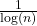  \frac{1}{\log(n)} 